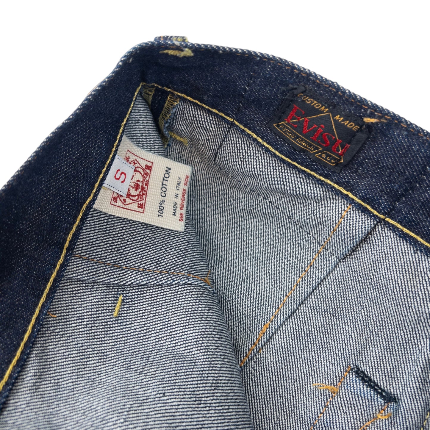 Vintage Evisu Double Gull Japanese Denim Skirt Womens Size W26