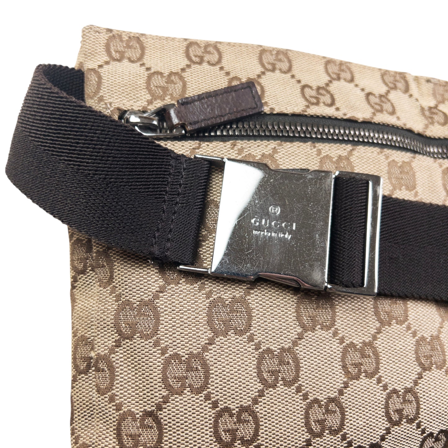 Vintage Gucci Monogram Crossbody Bag
