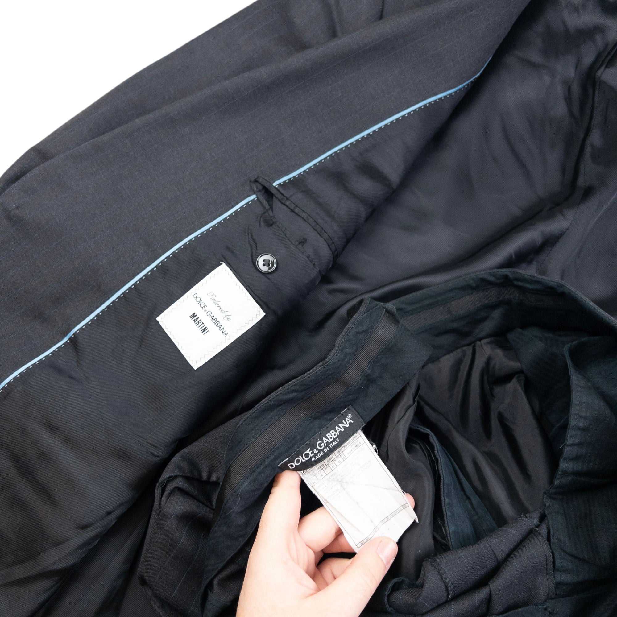 Vintage Dolce & Gabbana Martini Jacket & Trousers Suit Set Size XL