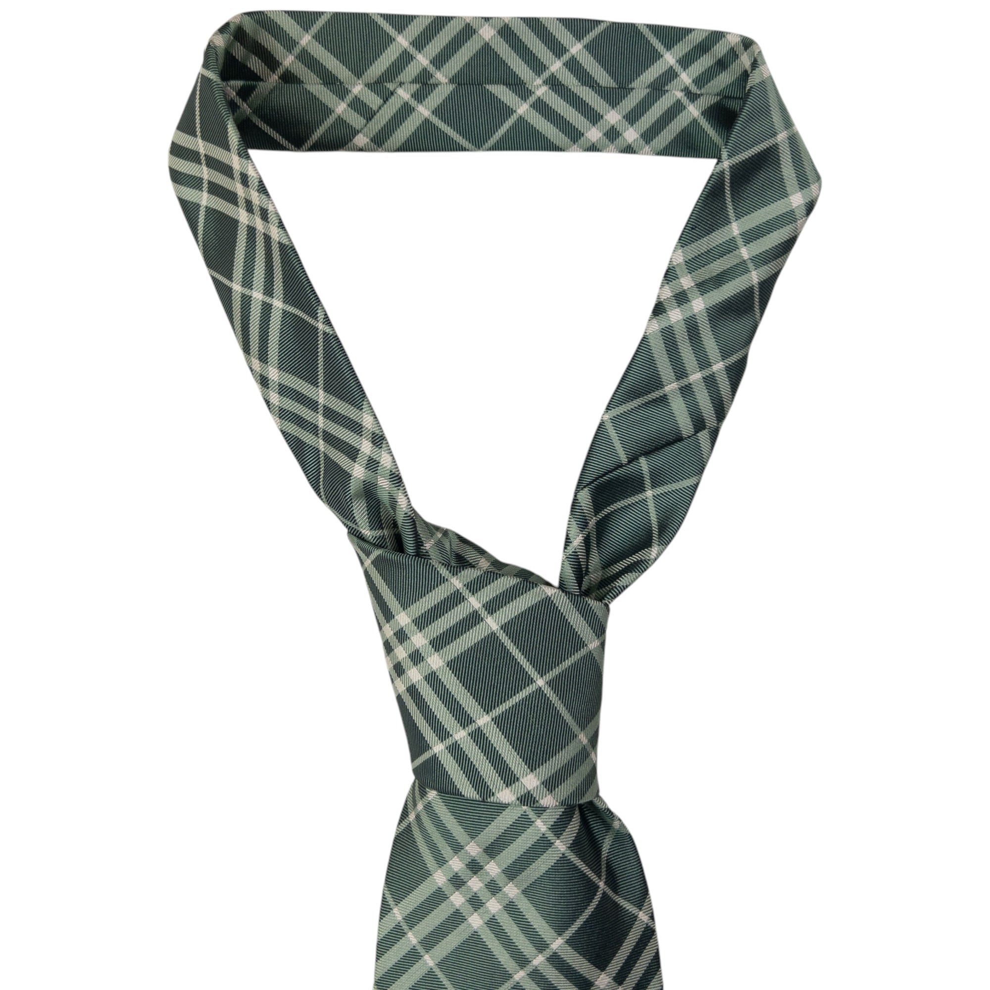 Vintage Burberry Nova Check Silk Tie