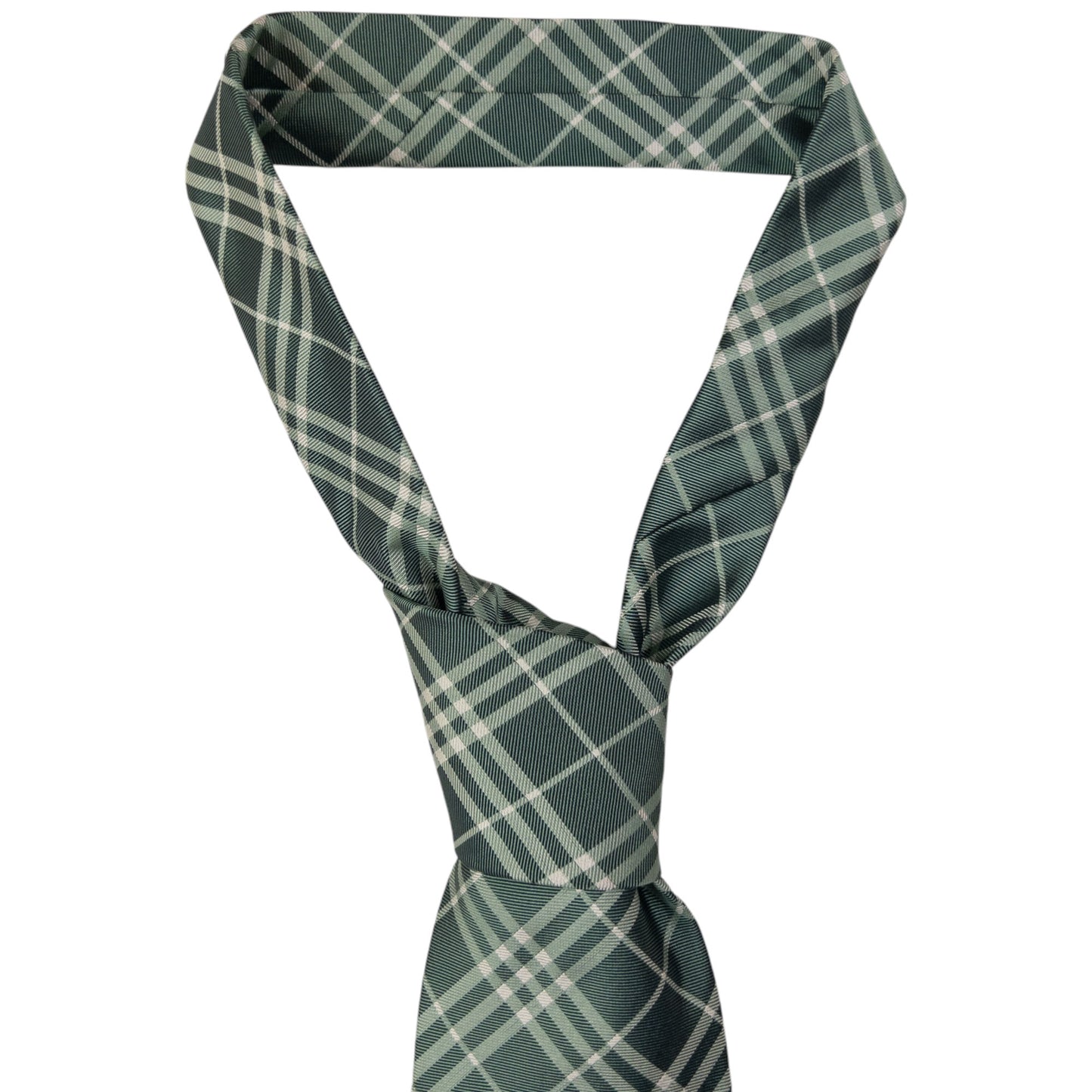 Vintage Burberry Nova Check Silk Tie