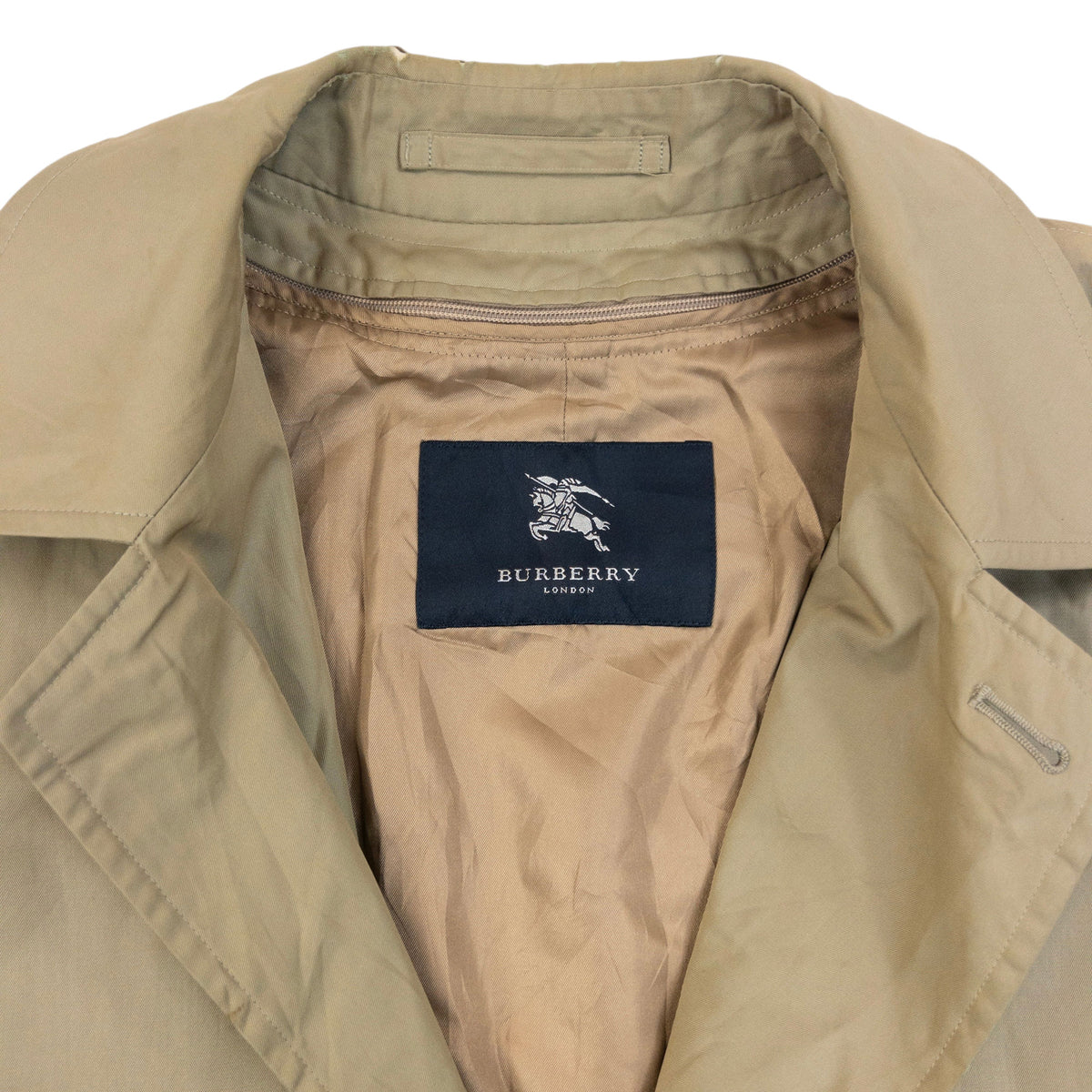 Vintage 2000s Burberry Nova Check Lined Trench Jacket Size M