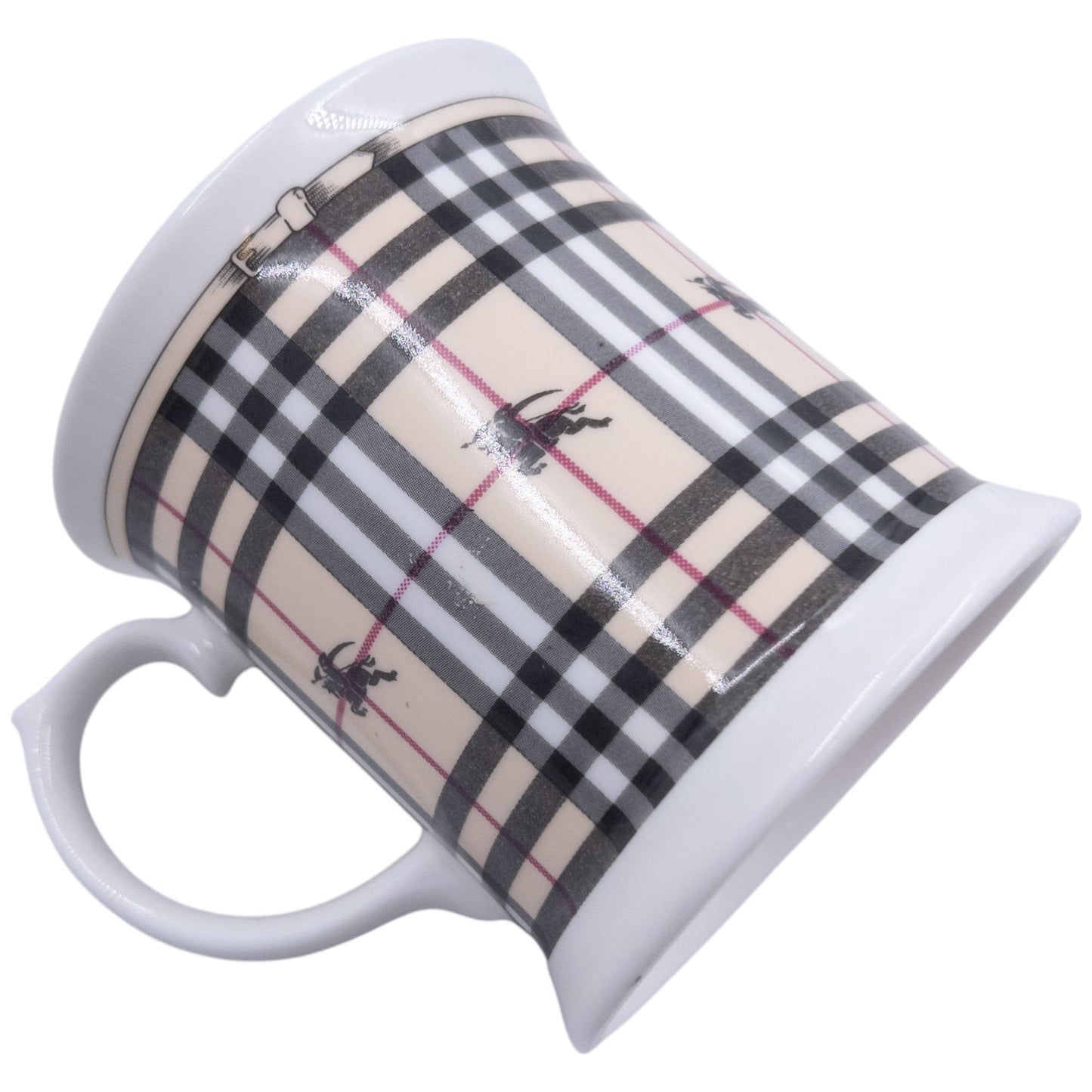 Vintage Burberry Nova Check Fine China Mug