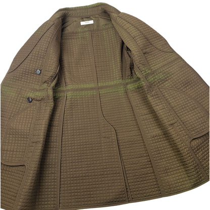 Vintage 2000s Prada Quilted Belt Waist Trench Jacket Womens Size M