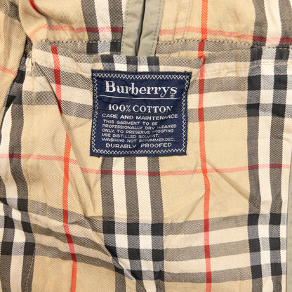 Vintage 90s Burberry Nova Check Lined Trench Jacket in brown (cotton), photo 6