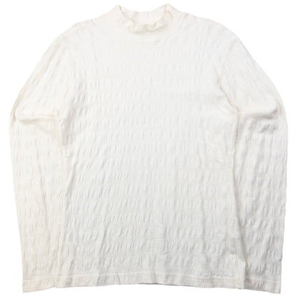 Vintage 90s Plantation By Issey Miyake Textured Long Sleeve T Shirt Womens Size M