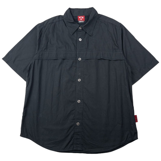 Vintage 90s Oakley Short Sleeve Button Up Shirt Size M