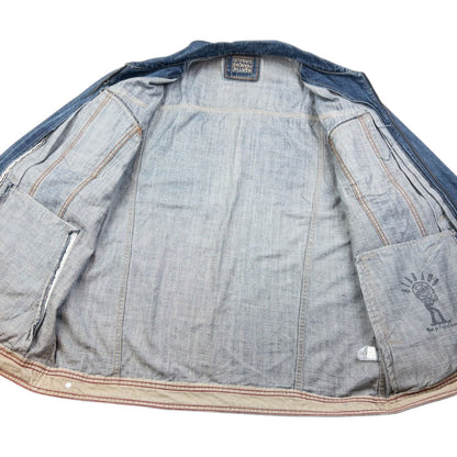 Vintage Marithe + Francois Girbaud Zip Up Denim Jacket Size XXL