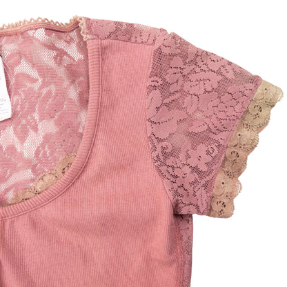 Vintage 2000s Dolce & Gabbana Knit Lace Top Womens Size S