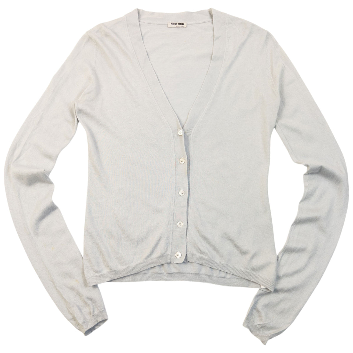 Vintage 2007 Miu Miu Silk Cardigan Womens Size M