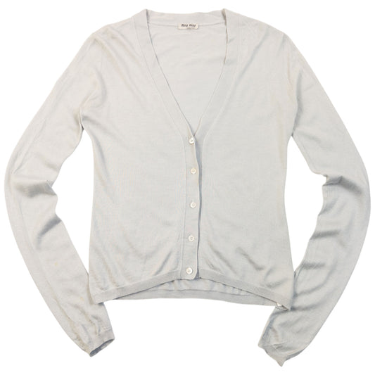 Vintage 2007 Miu Miu Silk Cardigan Womens Size M