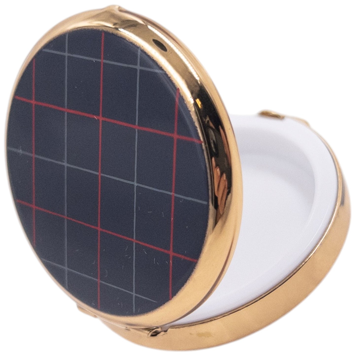 Vintage 90s Burberry Nova Check Compact Pill Box