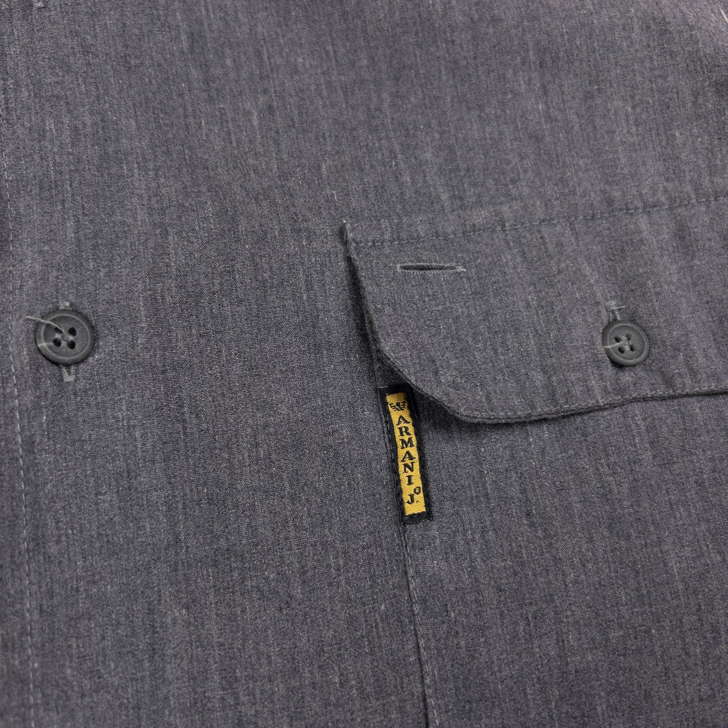 Vintage Armani Jeans Long Sleeve Button Up Shirt Size L