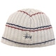 Vintage 2000s Stussy Striped Knit Beanie Hat