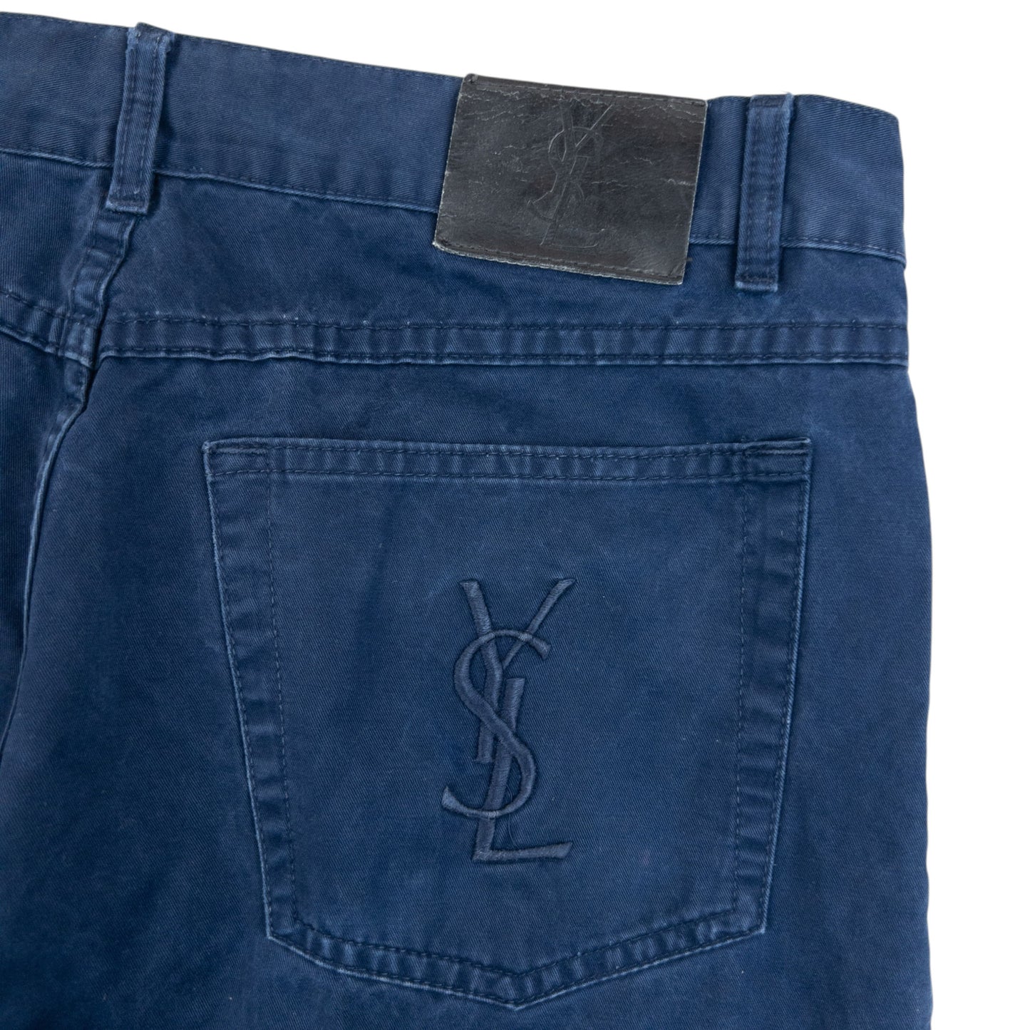 Vintage 2000s YSL Yves Saint Laurent Embroidered Chino Trousers Size W34