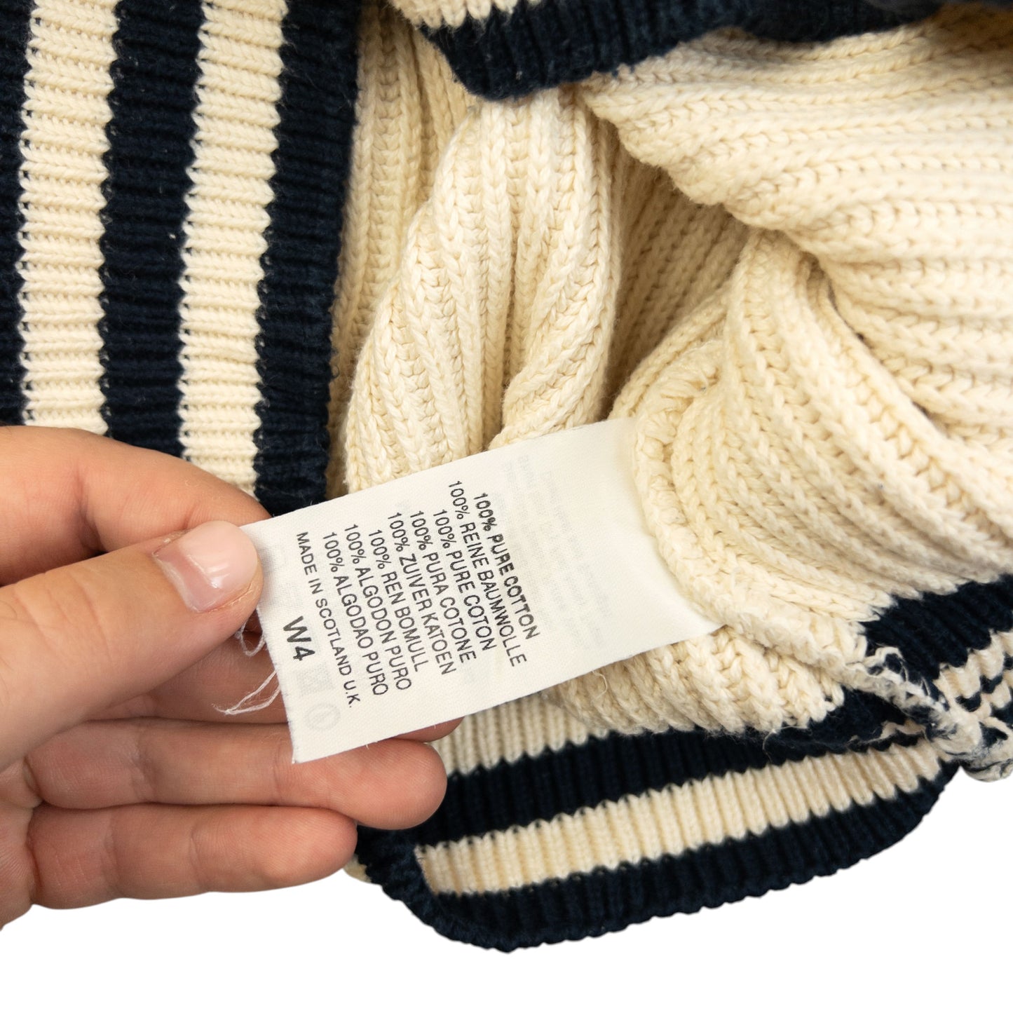 Vintage 90s Burberry Ribbed Knit Jumper Size S