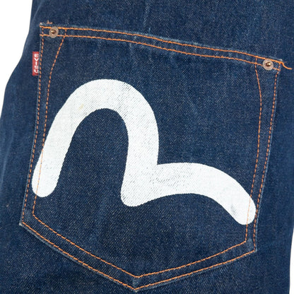 Vintage Evisu Gull Japanese Denim Crossbody Duffel Bag