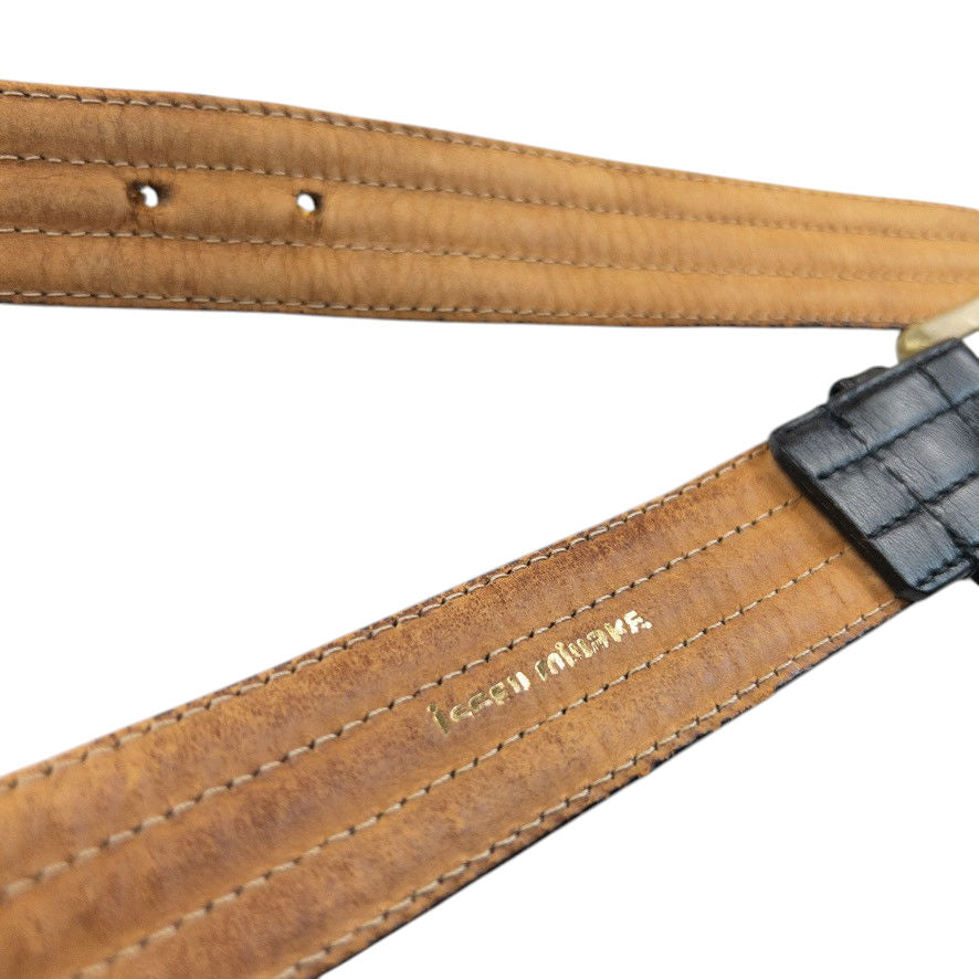 Vintage 90s Issey Miyake Leather Belt Size S