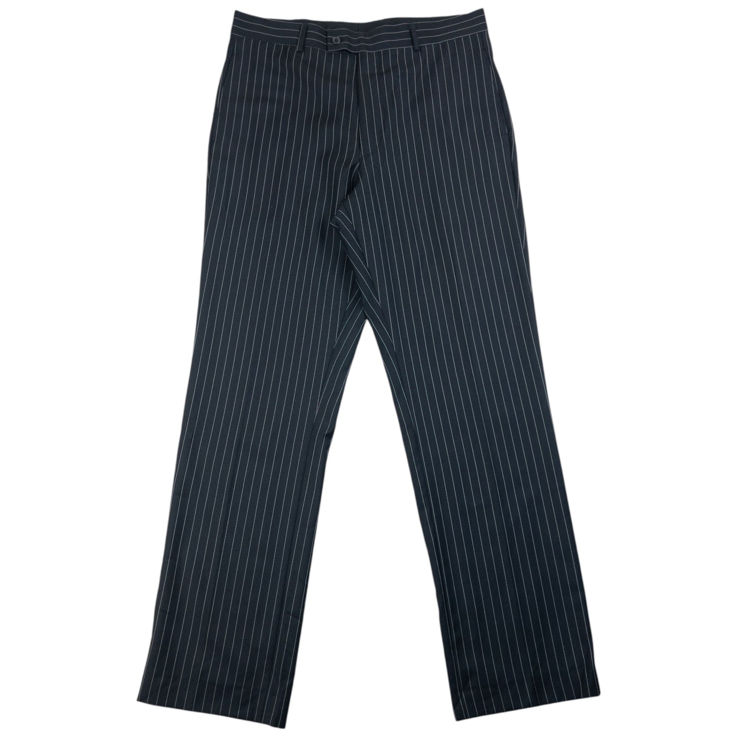 Vintage 90s YSL Yves Saint Laurent Pinstripe Jacket & Trousers Suit Set Size L