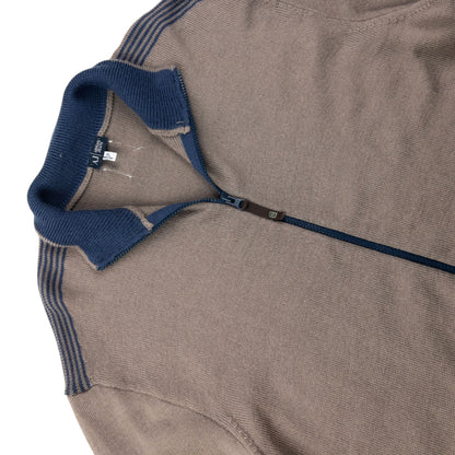 Vintage 2000s Armani Jeans Zip Up Jumper Size L