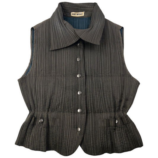 Vintage 1993 Issey Miyake Pleated Reversible Gilet Size S