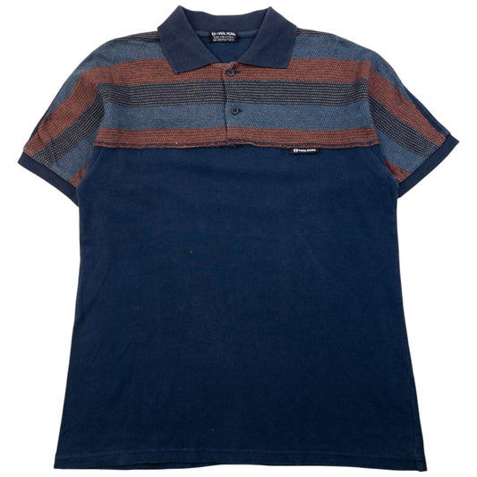 Vintage 2000s Final Home By Issey Miyake Striped Polo Shirt Size XS