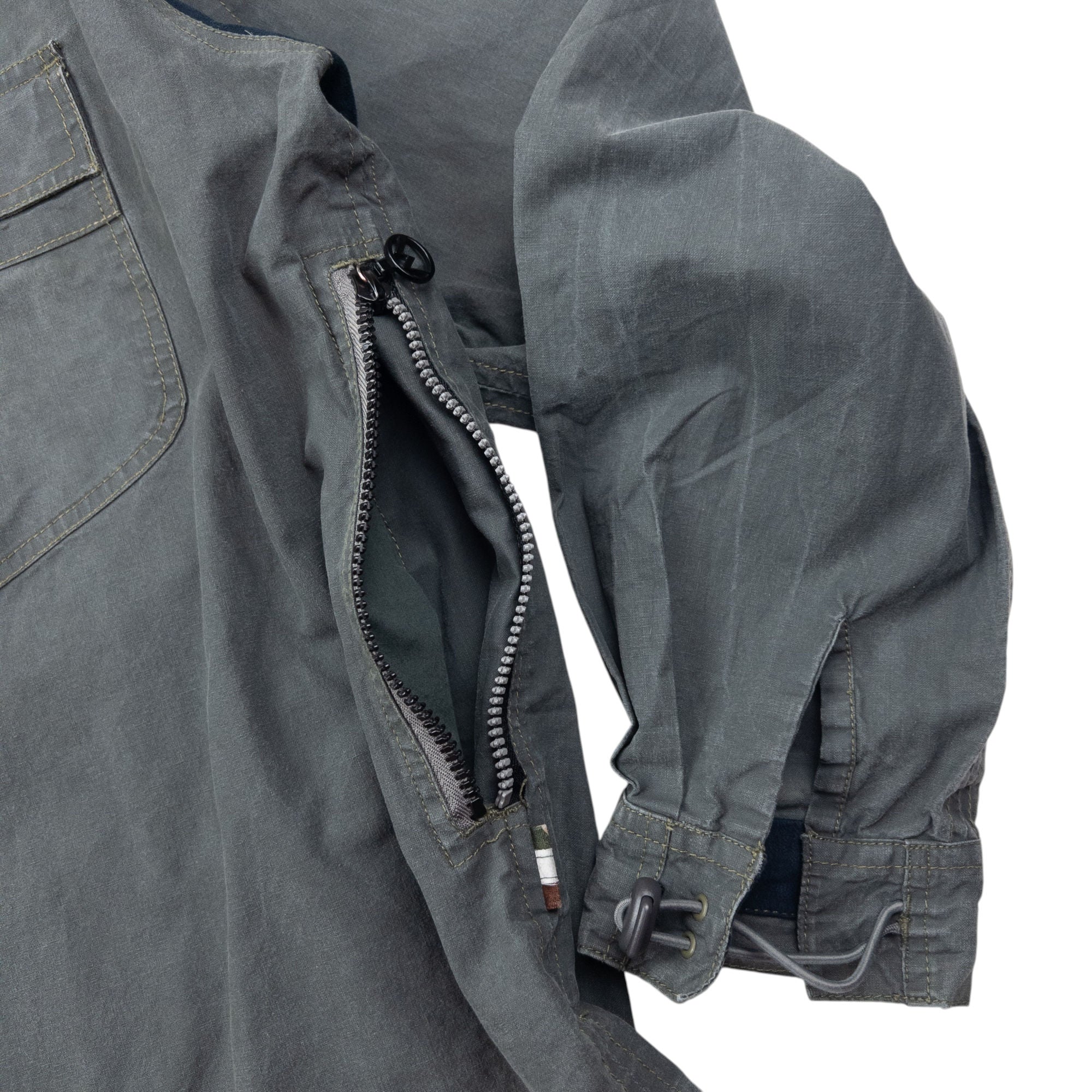 Vintage 1999 Maharishi Asymmetric Zip Up Jacket Size M