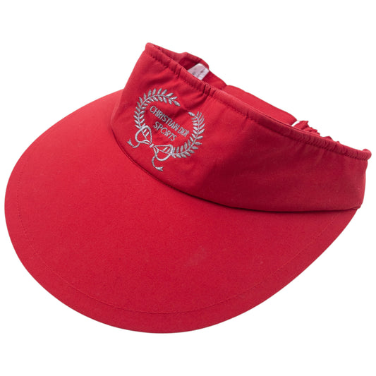 Vintage 90s Dior Sports Embroidered Visor Hat