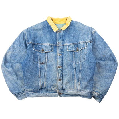 Vintage 80s Marithe + Francois Girbaud CLOSED Reversible Denim Jacket Size M