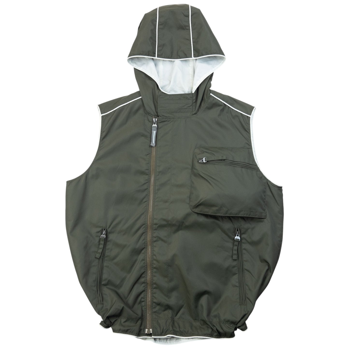Vintage 2000s Nike Zip Up Hooded Gilet Size M