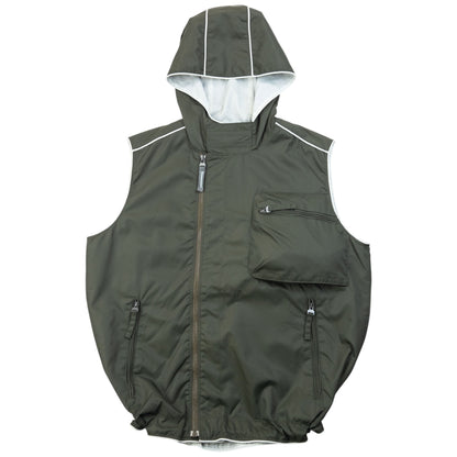 Vintage 2000s Nike Zip Up Hooded Gilet Size M