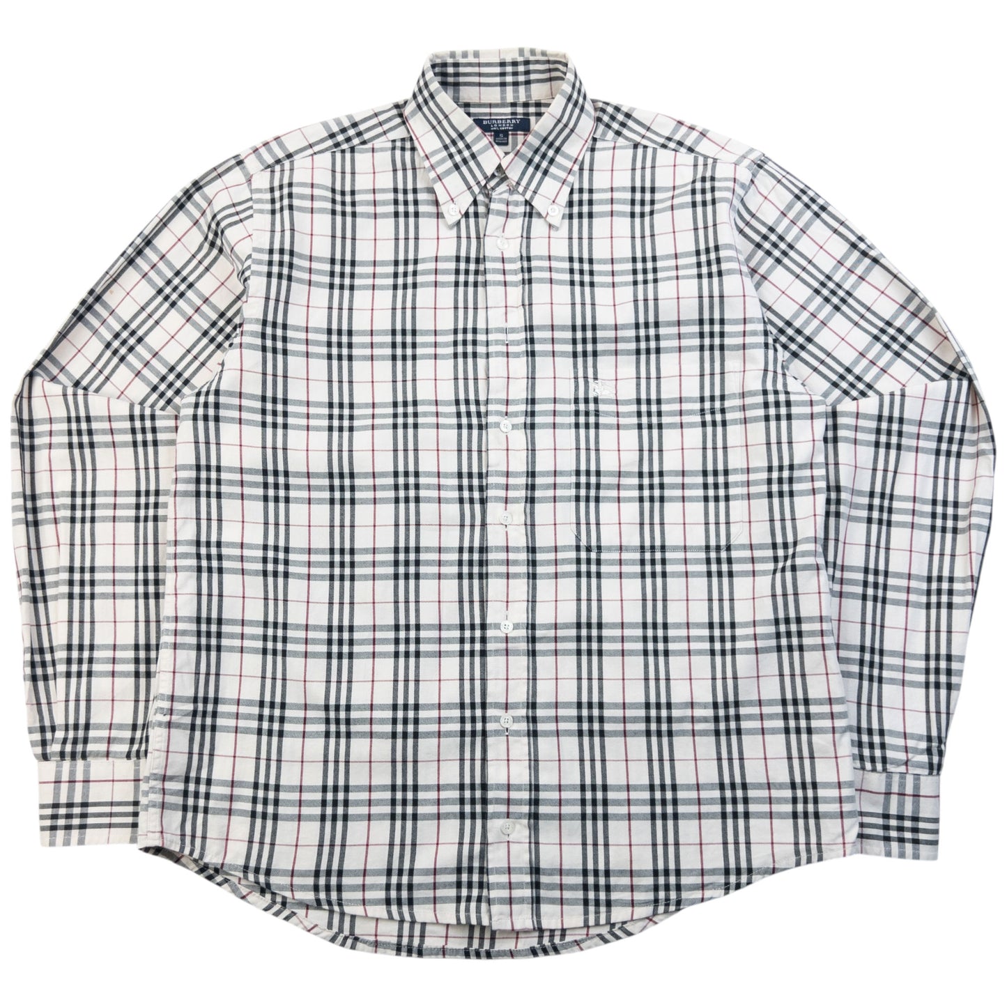 Vintage 2000s Burberry Nova Check Long Sleeve Button Up Shirt Size S