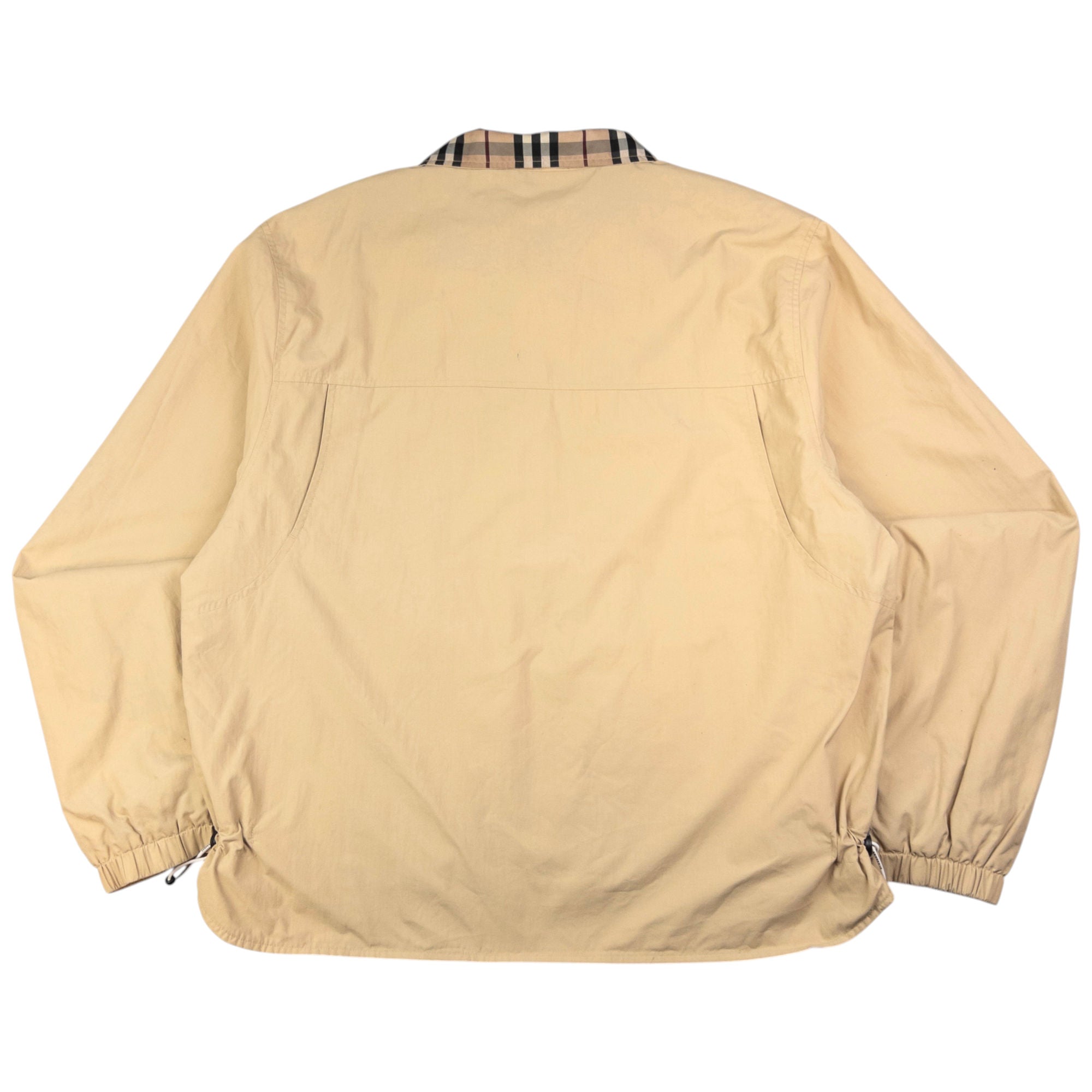 Vintage Burberry Nova Check Collar Zip Up Jacket Size XL