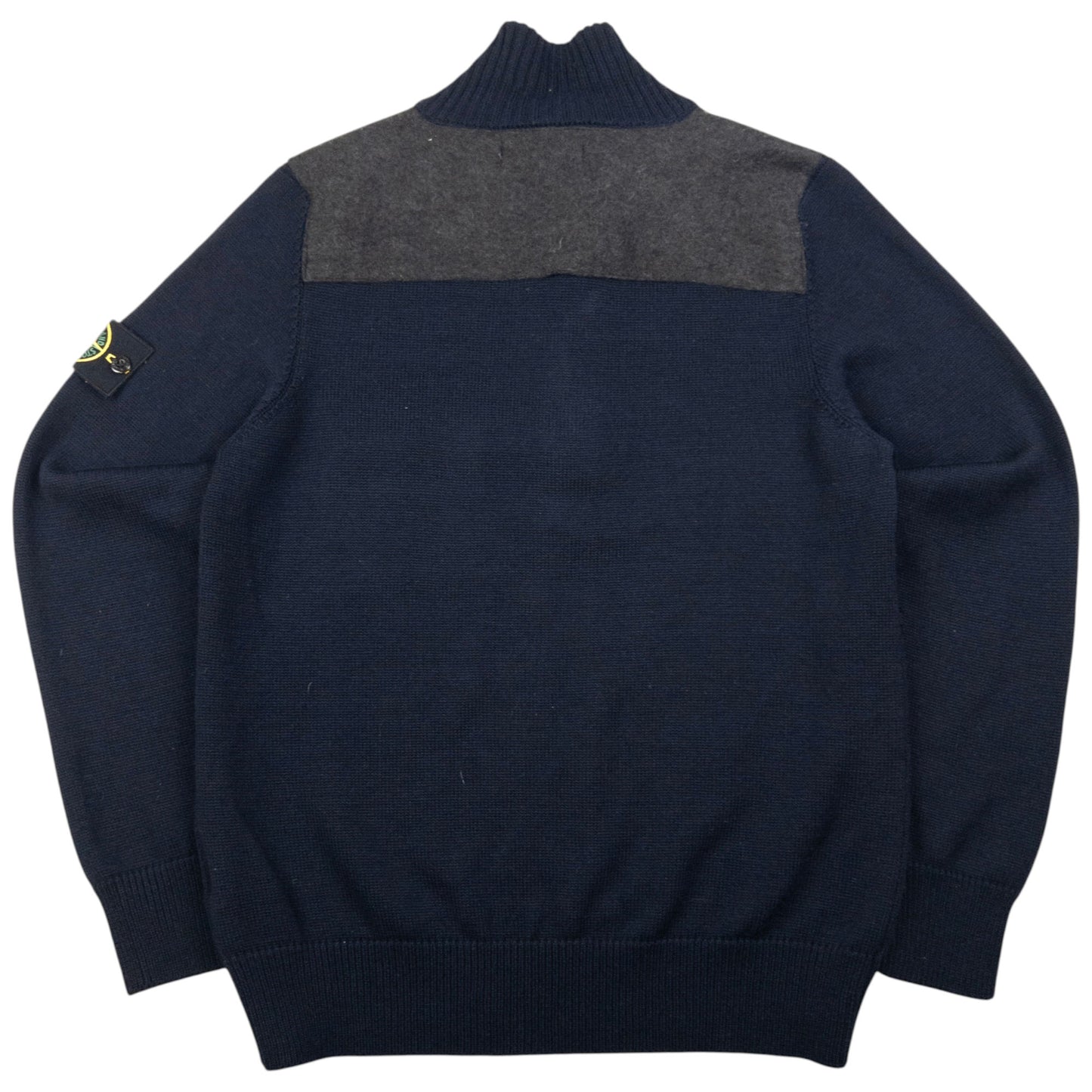 Vintage Stone Island Q Zip Turtleneck Jumper Size M