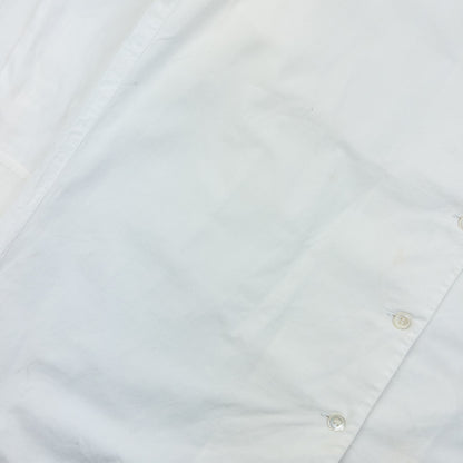Vintage 80s Issey Miyake I.S. Crochet Collar Long Sleeve Button Up Shirt Size S