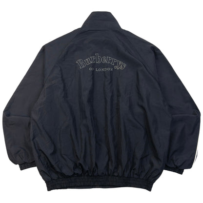 Vintage 90s Burberry Embroidered Zip Up Jacket Size XL
