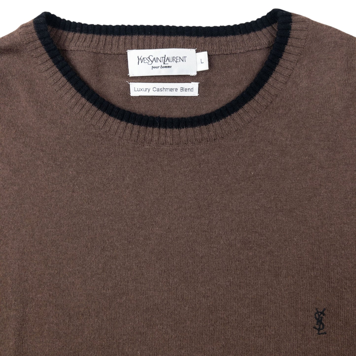 Vintage 2000s YSL Yves Saint Laurent Cashmere Jumper Size XL