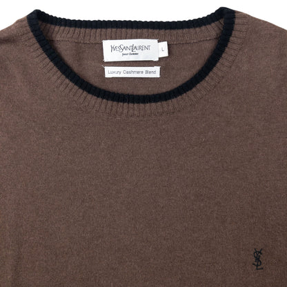 Vintage 2000s YSL Yves Saint Laurent Cashmere Jumper Size XL