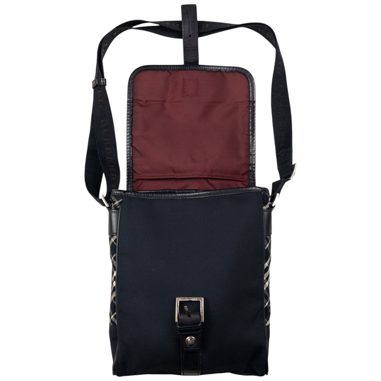 Vintage Burberry Black Label Nova Check Crossbody Bag