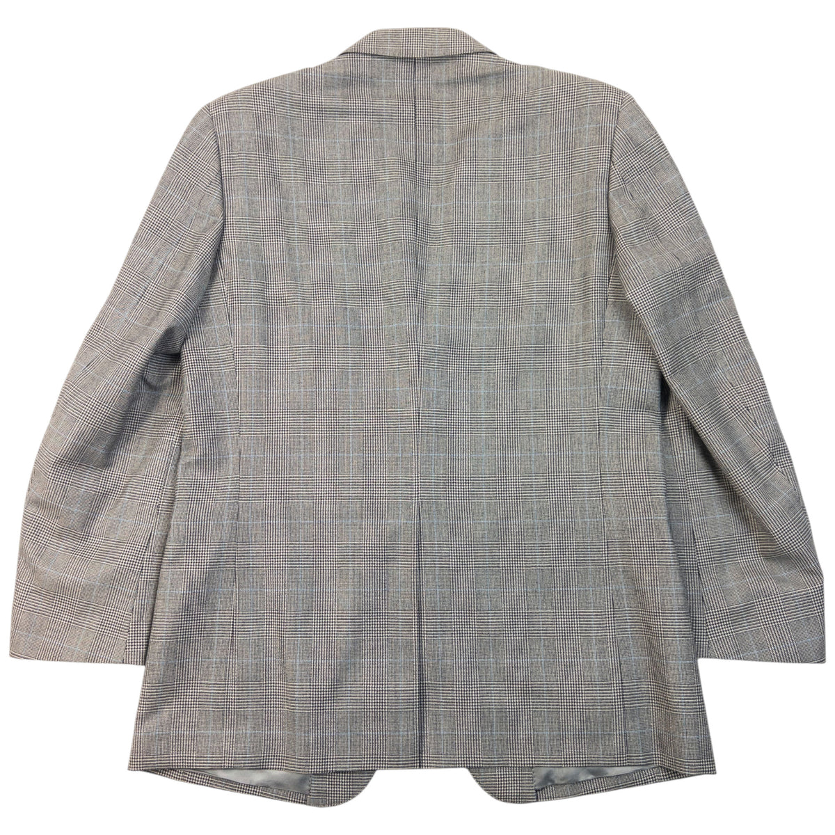 Vintage 90s Burberry Checkered Wool Jacket & Trousers Suit Set Size M