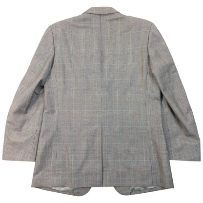 Vintage 90s Burberry Checkered Wool Jacket & Trousers Suit Set Size M