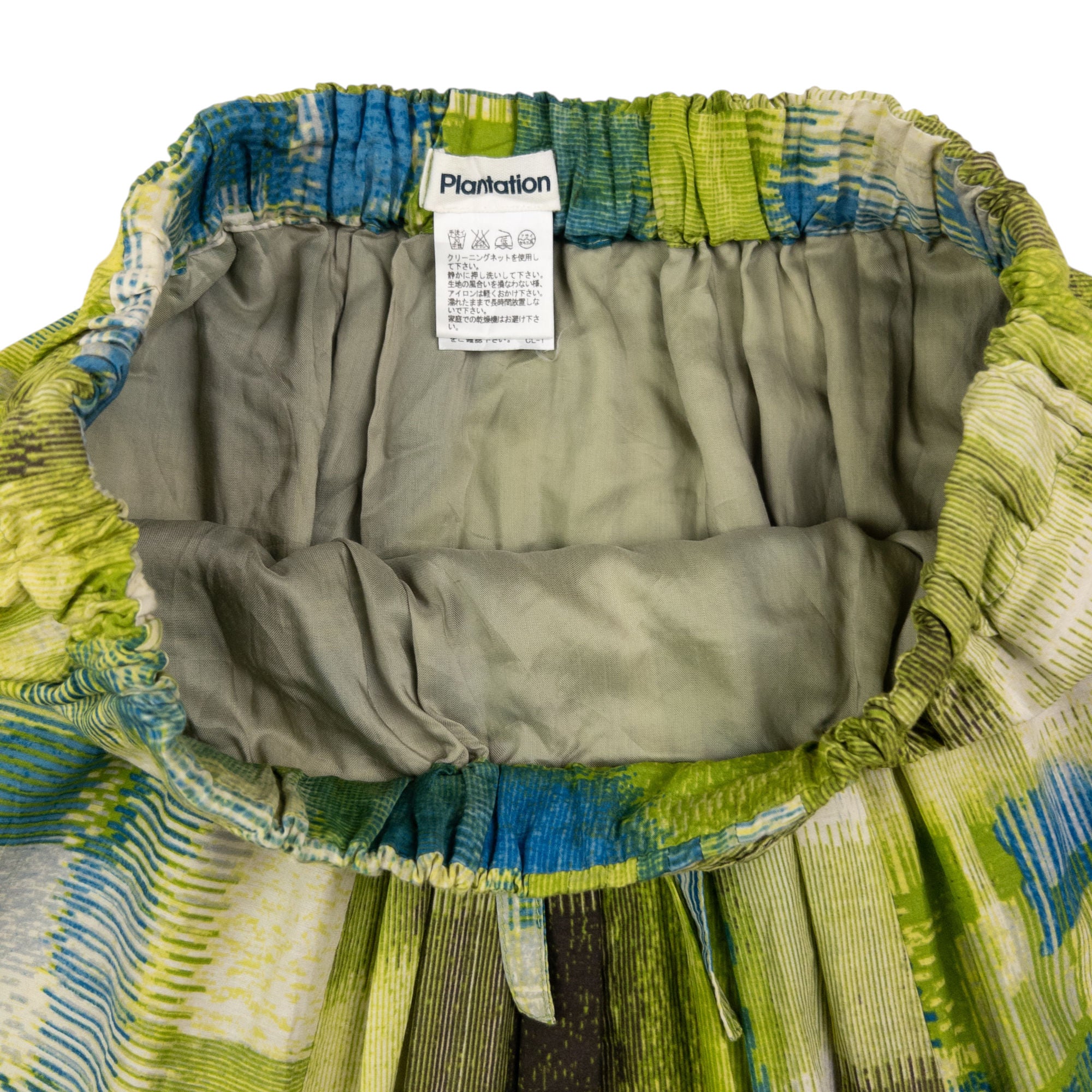 Vintage Plantation By Issey Miyake Pattern Skirt Womens Size W30