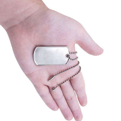 Vintage 2000s Gucci Embossed Dog Tag Necklace