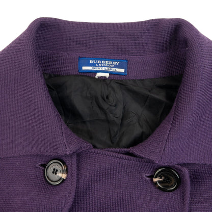 Vintage 2000s Burberry Blue Label Wool Longline Jacket Womens Size S