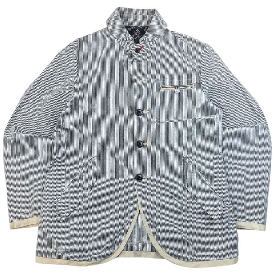 Vintage 2000s PPFM Striped Button Up Jacket Size M