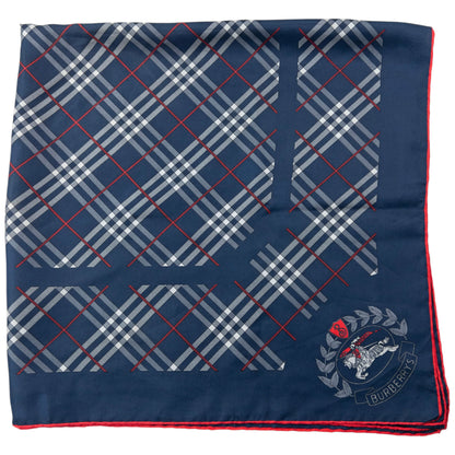 Vintage 90s Burberry Nova Check Silk Scarf