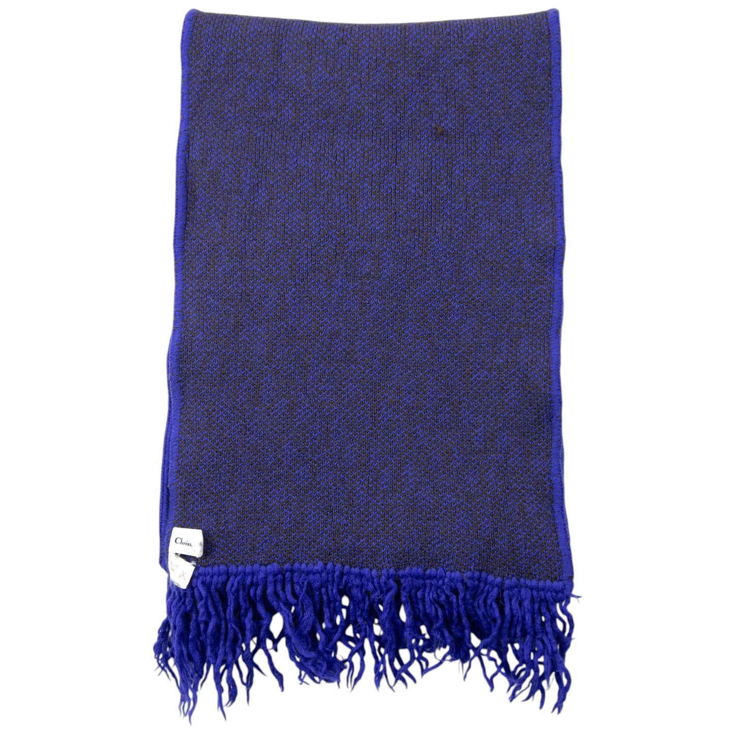 Vintage 90s Dior Monogram Wool Tassel Scarf