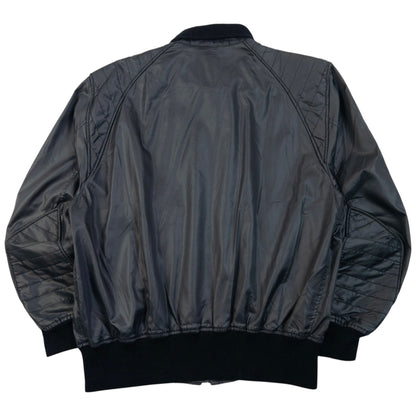 Vintage 90s Issey Miyake Skyline Zip Up Jacket in grey (nylon 100%), photo 2