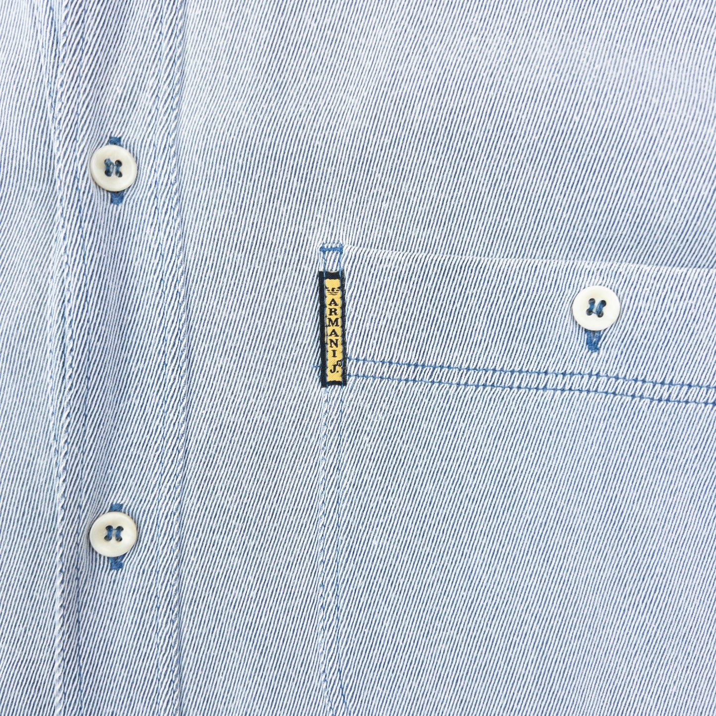 Vintage 90s Armani Jeans Long Sleeve Button Up Shirt Size L