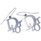 Vintage 2000s Dior By John Galliano Silver Logo Earrings